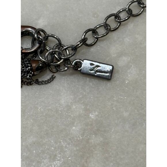 Beaded Brown Bronze Double Stranded NECKLACE - Picture 4 of 4